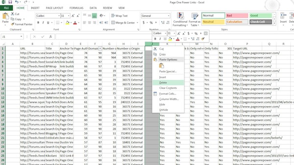 Delete Empty Column