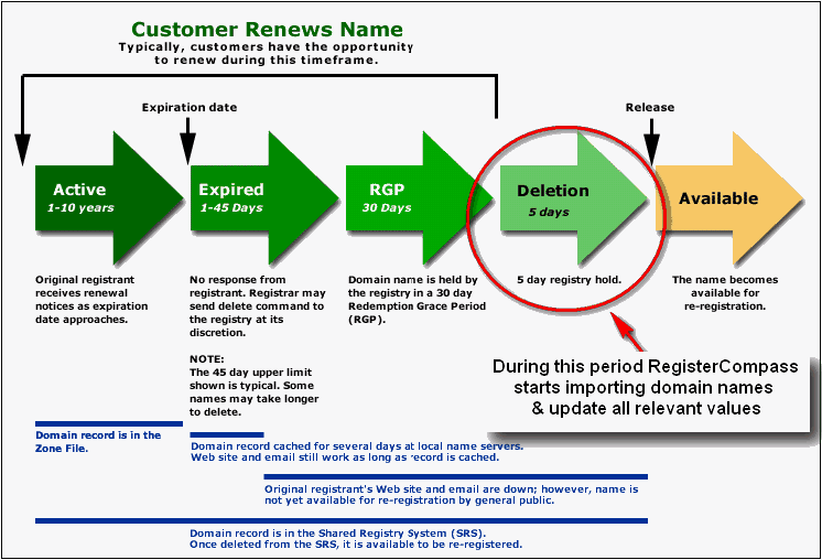 domain expiring process